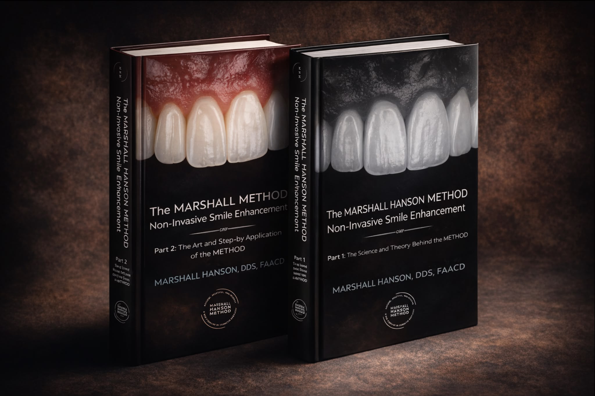 The Marshall Hanson Method for Non-Invasive Smile Enhancement — two-part hardcover textbook